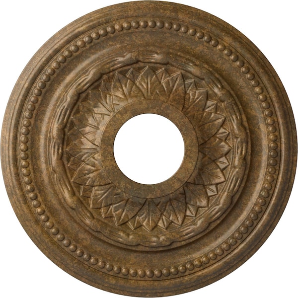 Ekena Millwork Galway Ceiling Medallion (Fits Canopies up to 3 1/4"), 15 3/4"OD x 3 1/4"ID x 1"P, Rubbed Bronze CM15GARZS - main